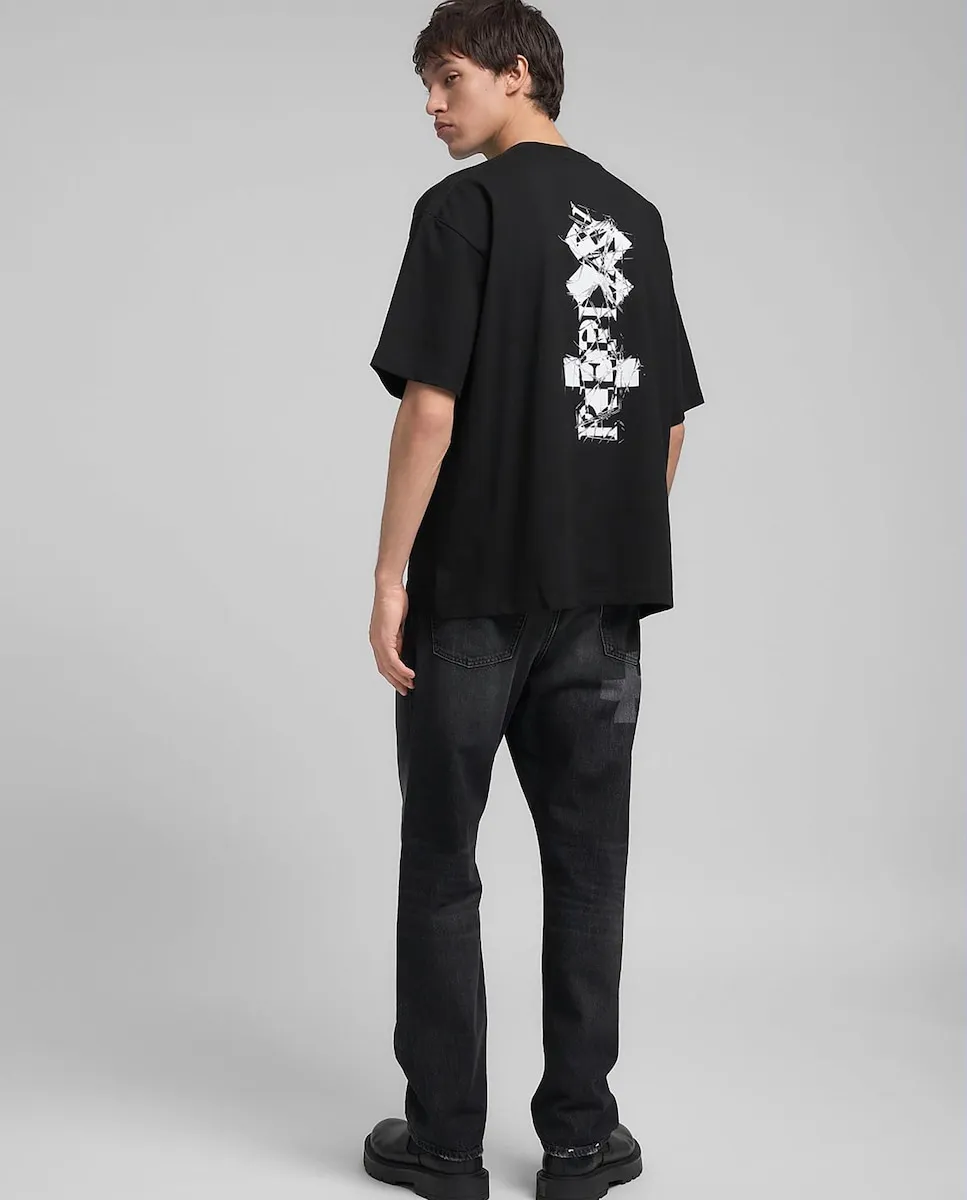 

Футболка для мужчин с коротким рукавом и круглым вырезом Replay, черный