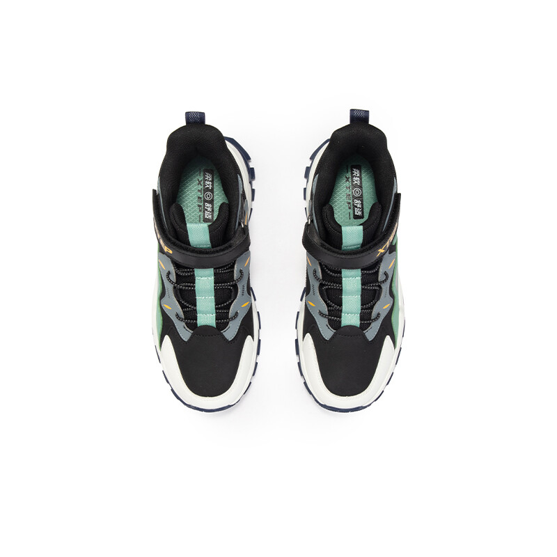 Кроссовки XTEP Kids Lifestyle Shoes GS Mid-top Black/jade Green, зеленый — фото 3