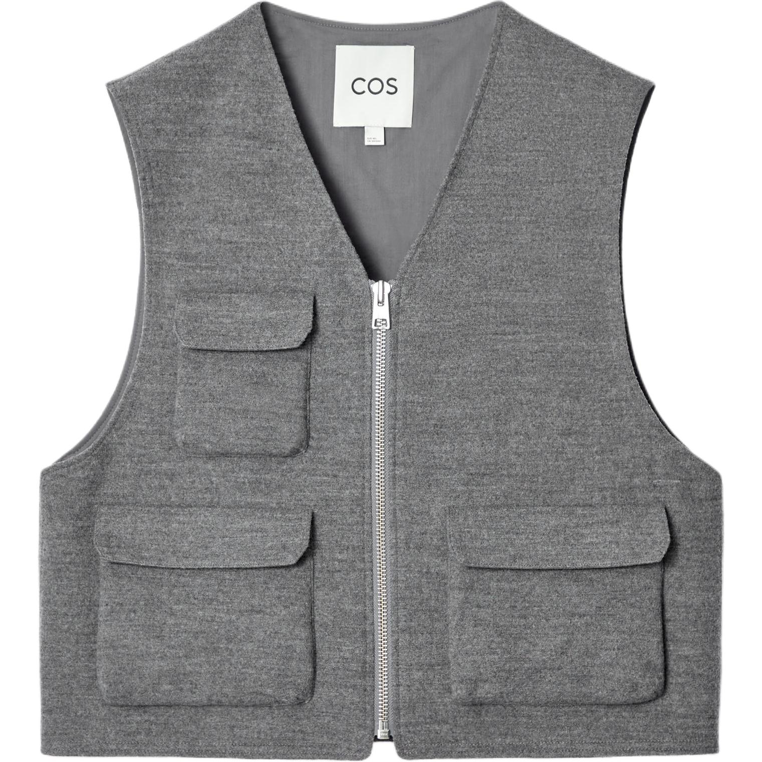 

COS Серая мужская жилетка, Gray