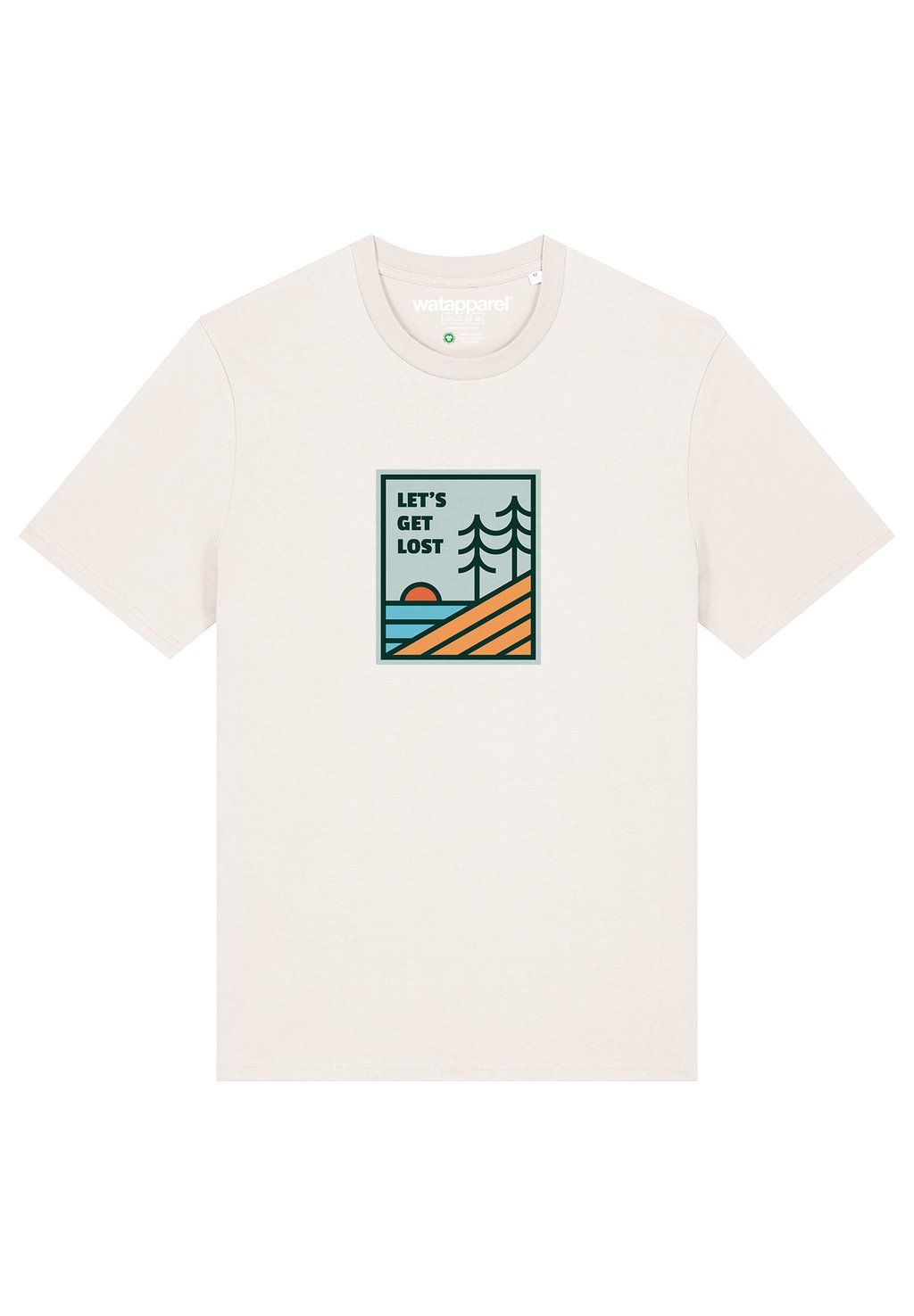 

Футболка с принтом LET'S GET LOST watapparel, белый