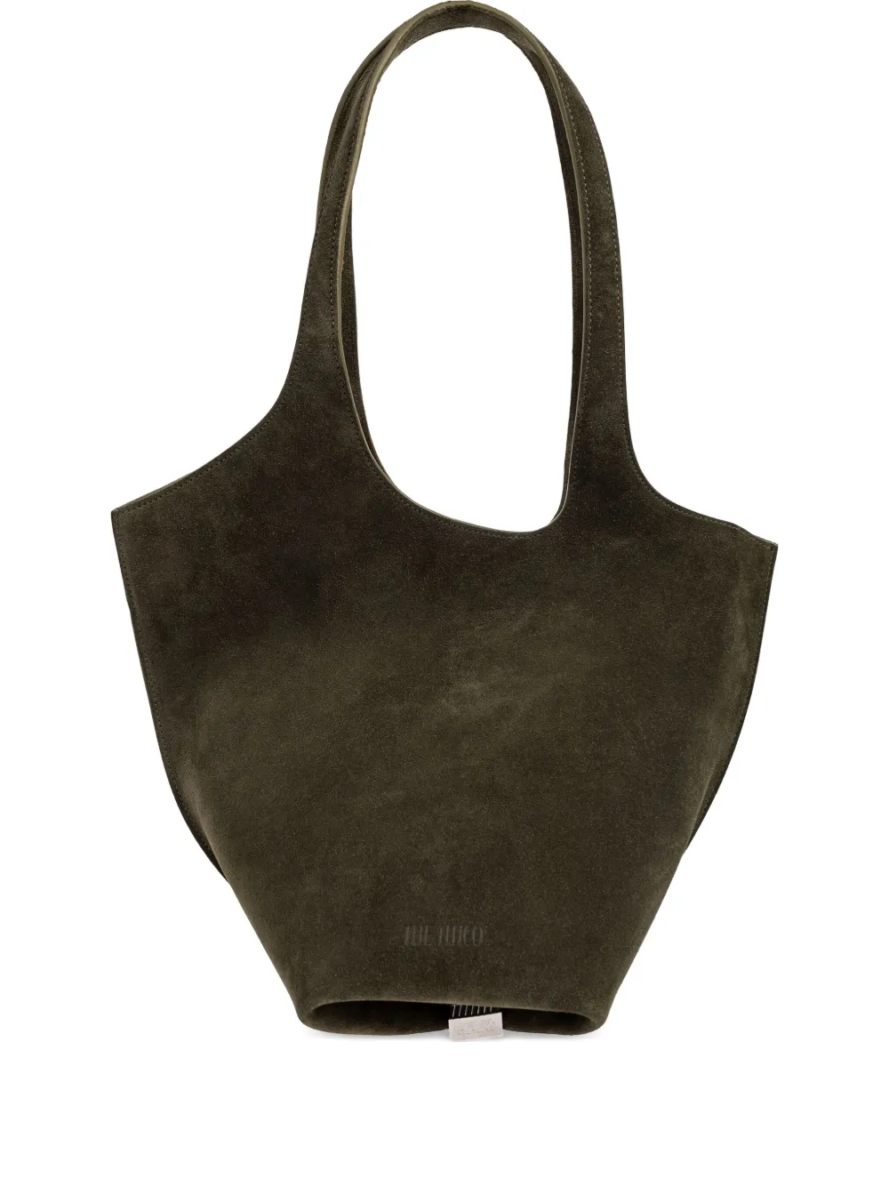 

Сумка-тоут La Scoop среднего размера из замши с верхней ручкой The Attico, зеленый