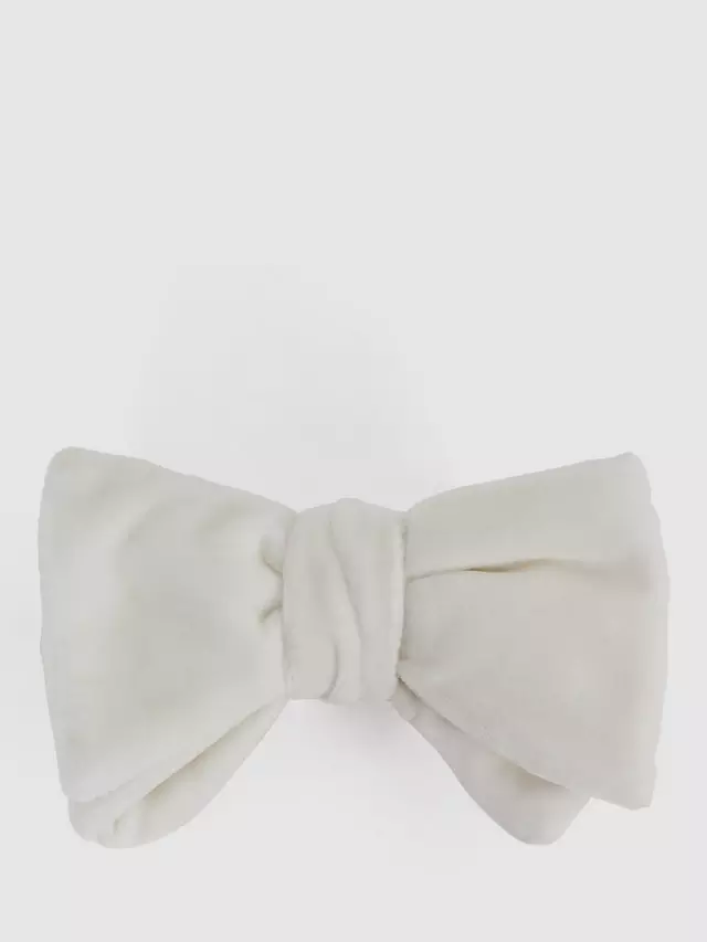 

Галстук Reiss Hike Velvet Bow, слоновая кость