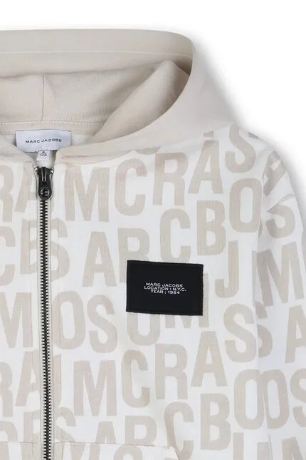 Кофта детская на молнии Marc Jacobs, бежевый — фото 3