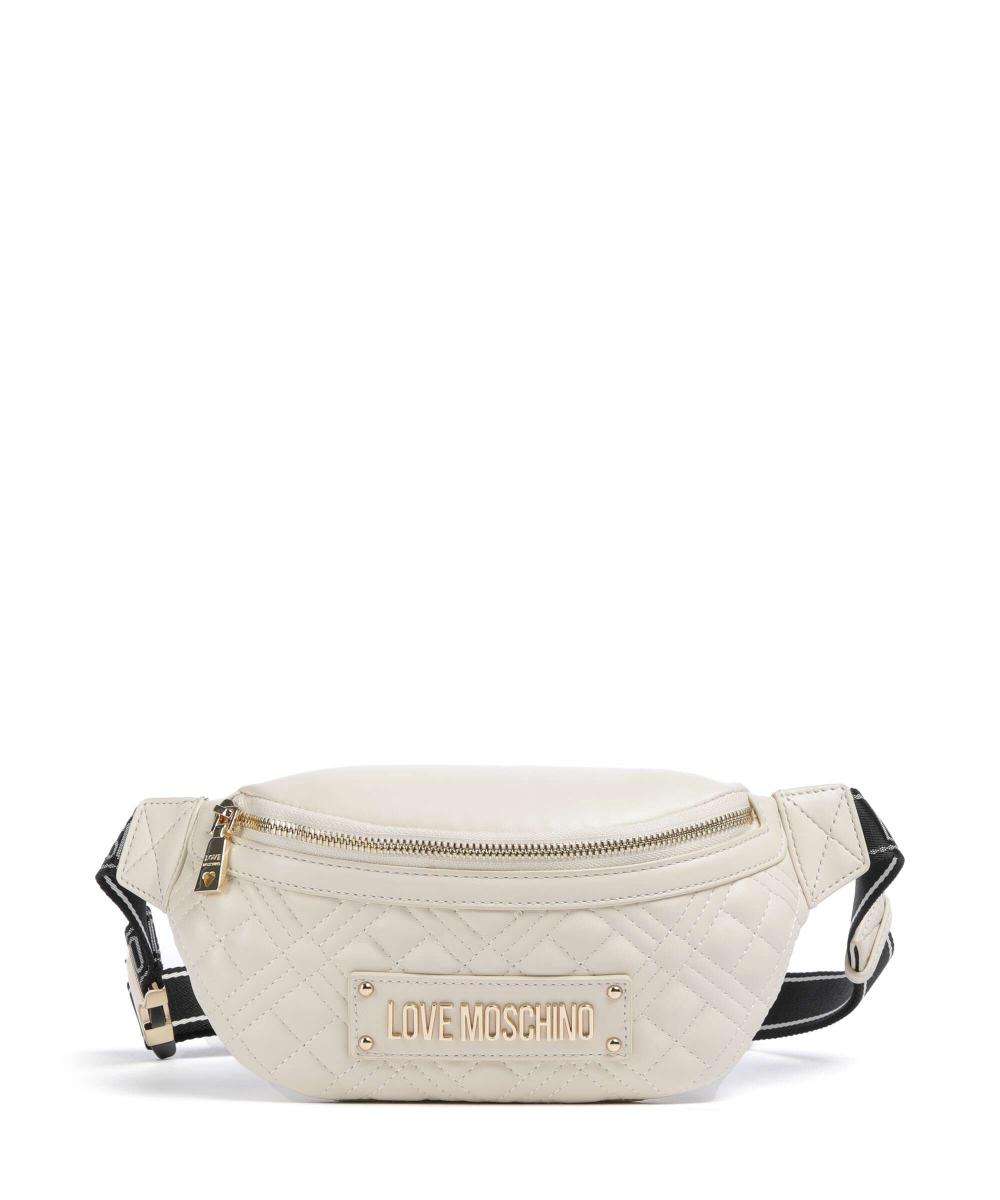 

Стеганая поясная сумка из искусственной кожи Love Moschino, бежевый