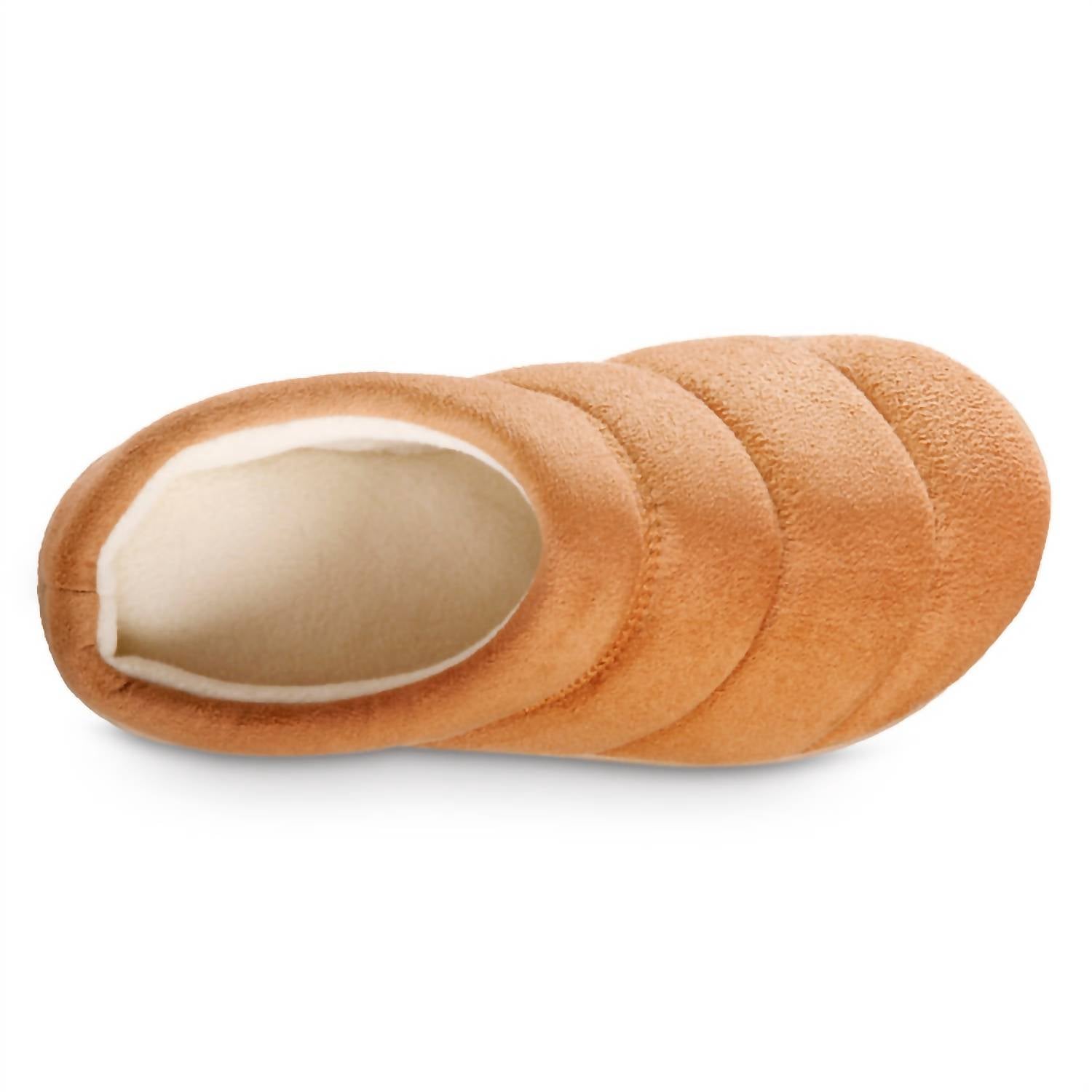 Женские тапочки-сабо из микрозамши Puffer Clog Slipper в цвете Bucksin Isotoner — фото 3
