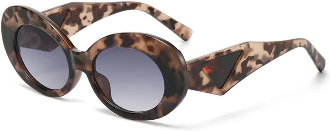 

Солнцезащитные очки для мужчин и женщин - защита UV400 - овальная оправа, линзы "кошачий глаз" с градиентом, для занятий спортом на открытом воздухе и вождения DSVIGF, Flower