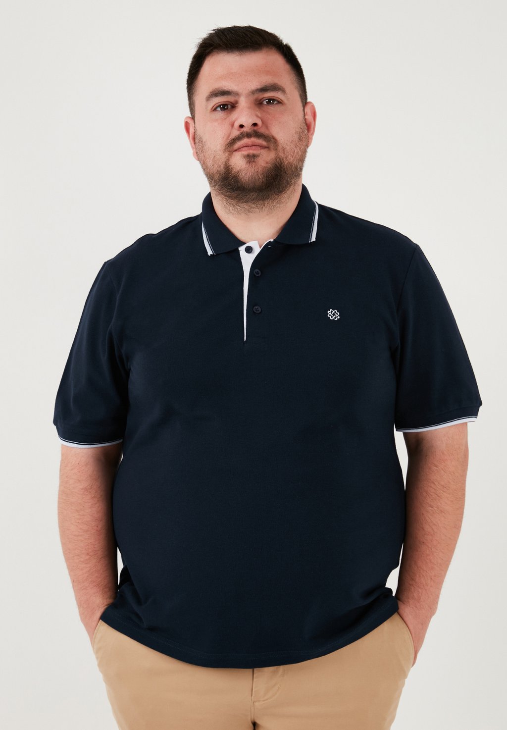 

Поло PLUS SIZE Buratti, темно-синий