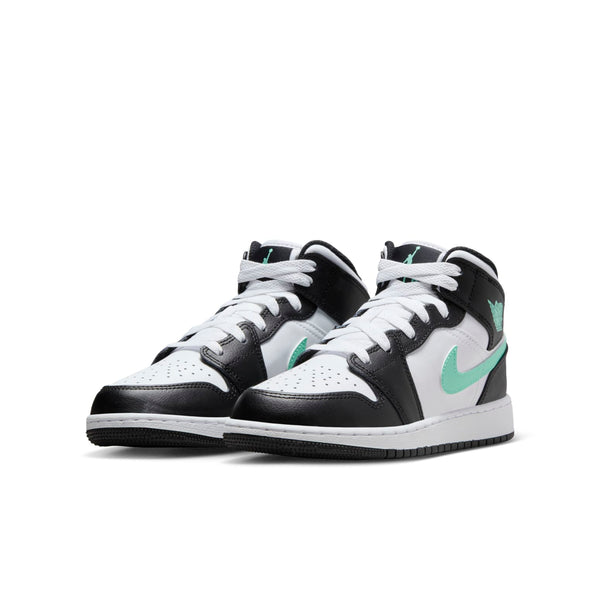Кроссовки 1 mid 'green glow' Air Jordan, белый — фото 3