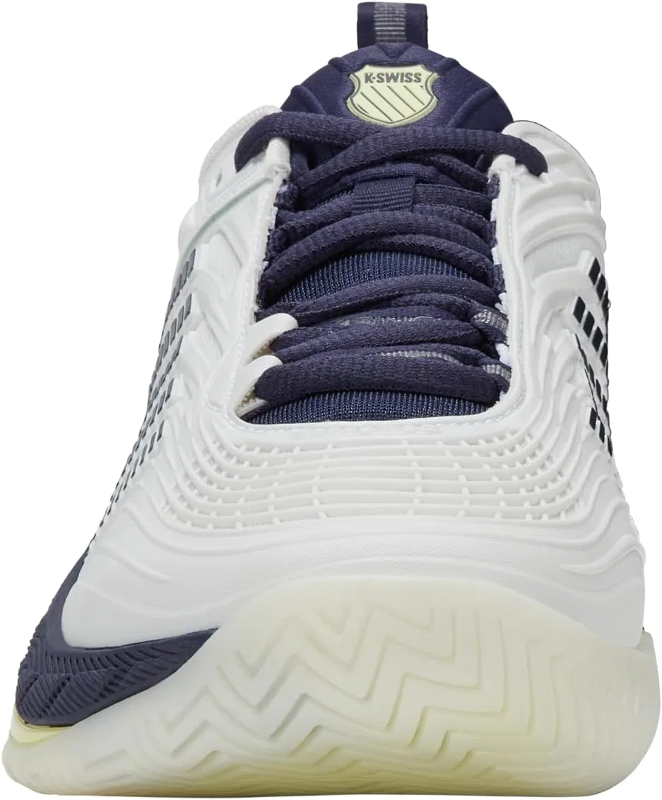 Мужские теннисные кроссовки K-Swiss Hypercourt Supreme 2, Blanc De Blanc Naval Academy Luminary Green — фото 3