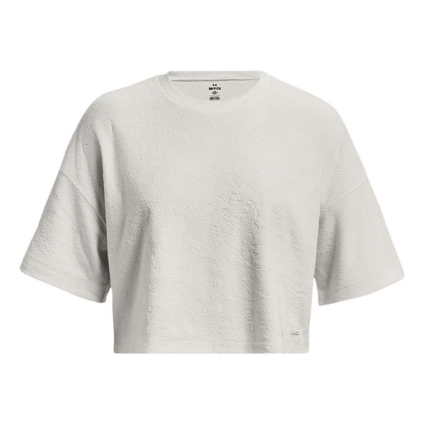 

Футболка journey terry cropped t-shirt 'grey' Under Armour, серый