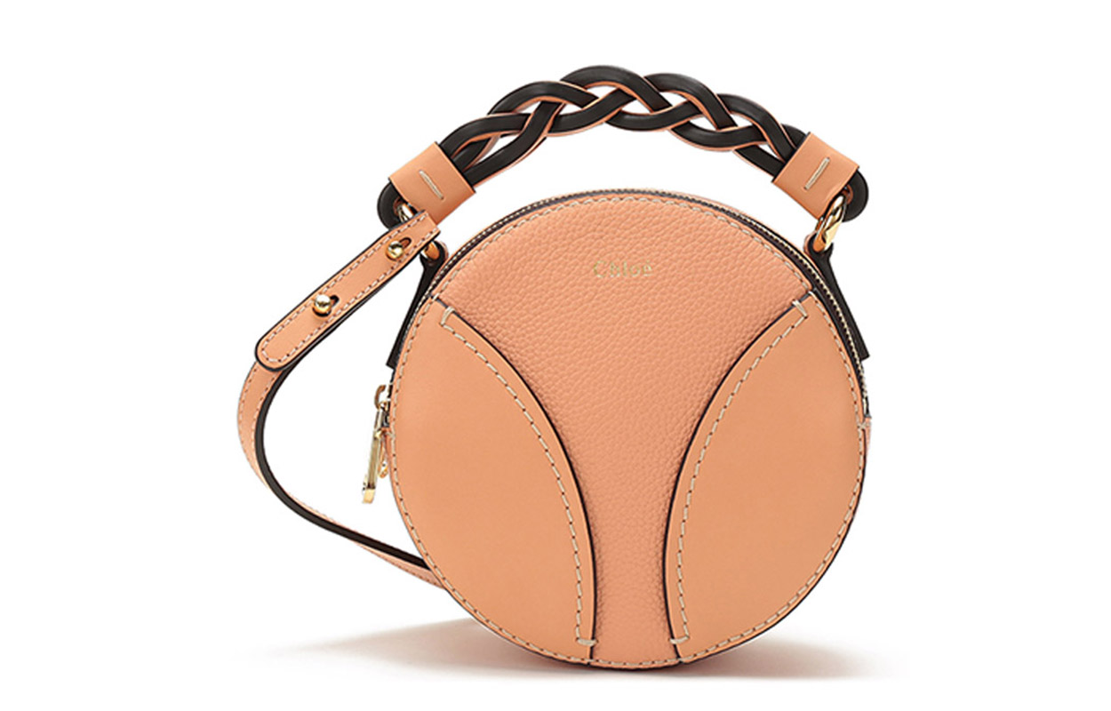 

Chloé Сумка круглая мини через плечо из кожи коровьей Chloe