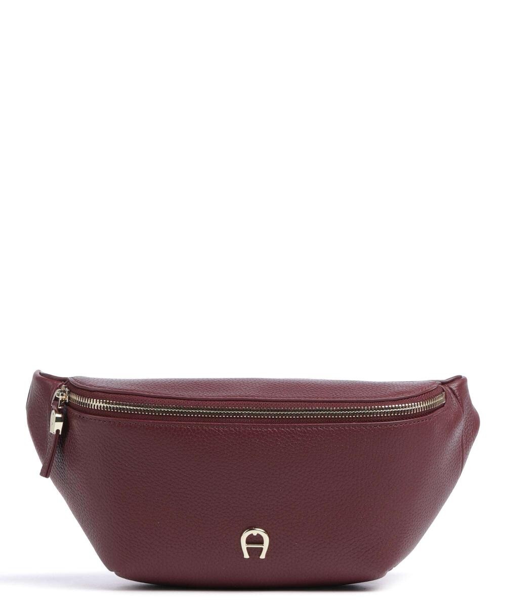 

Модная поясная сумка из зерненой яловой кожи Aigner, фиолетовый