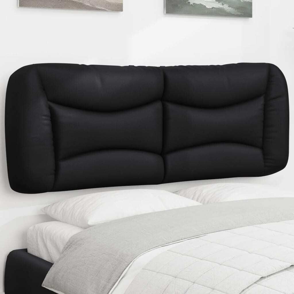 

Подушка на изголовье черная искусственная кожа 140 см DKD HOME DECOR