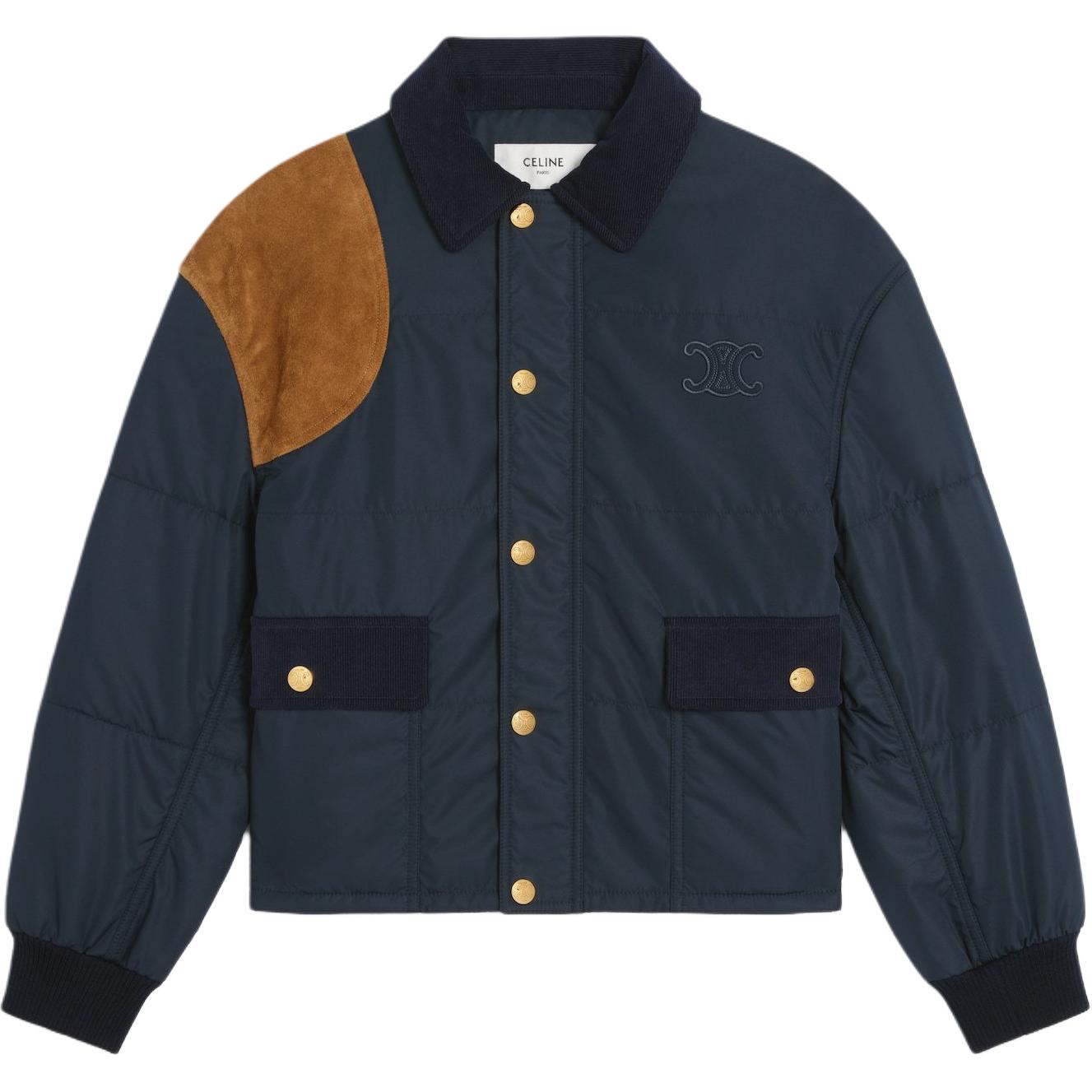 

Куртка-пуховик FW25 для женщин CELINE, темно marine синий