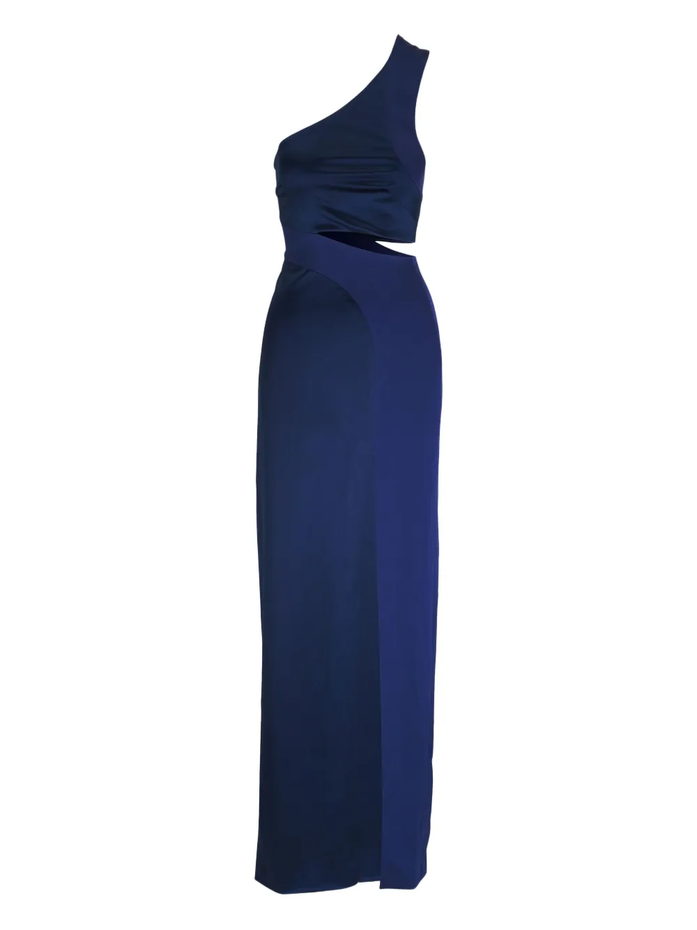 

Вечернее платье на одно плечо Galvan, синий