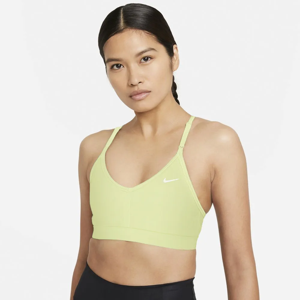 

Спортивный бюстгальтер Nike "INDY WOMEN'S LIGHT-SUPPORT PADDED SPORTS BRA с V-образным вырезом", зеленый