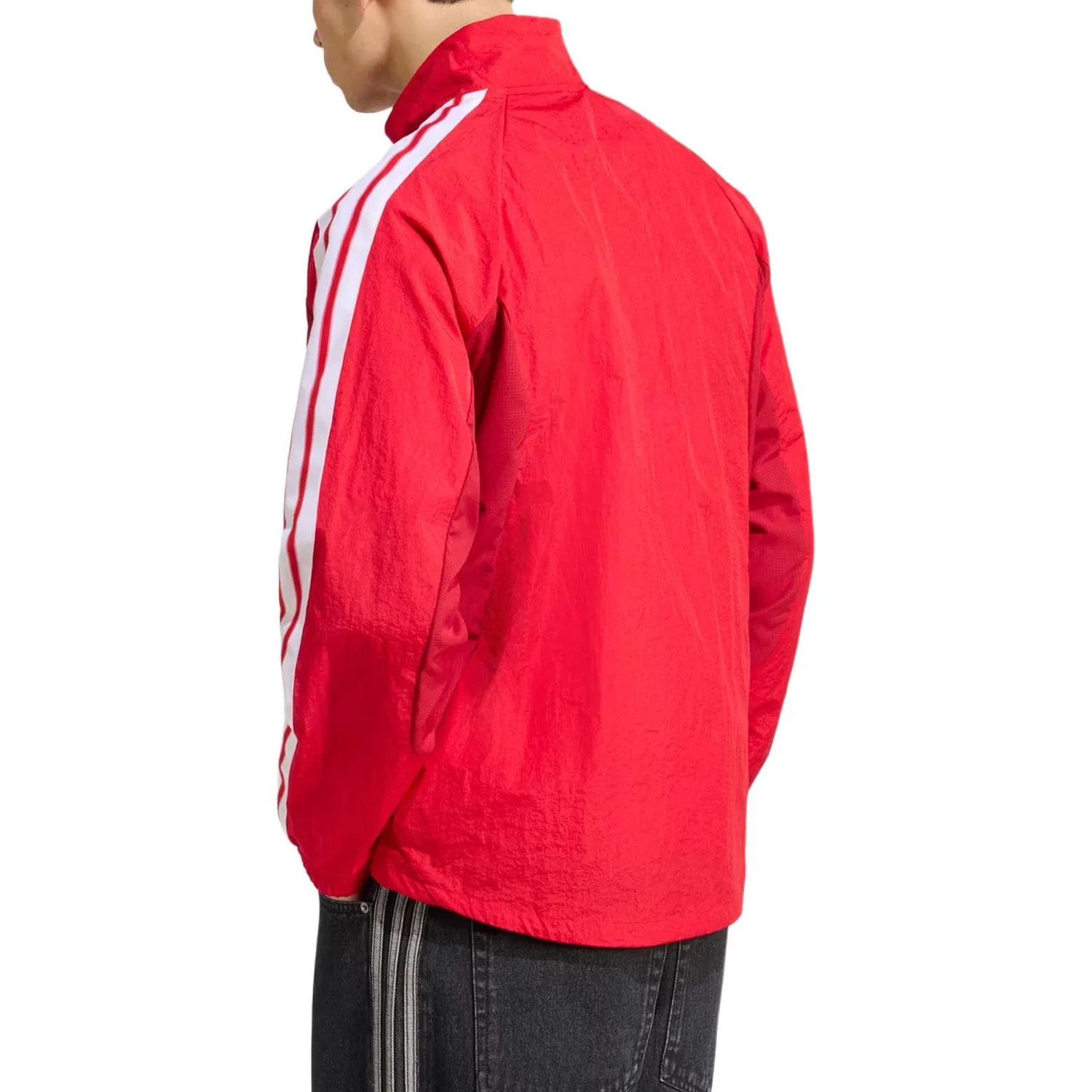 Куртка футбольная Adidas FC Bayern Munich Home Anthem мужская ярко-алая — фото 4