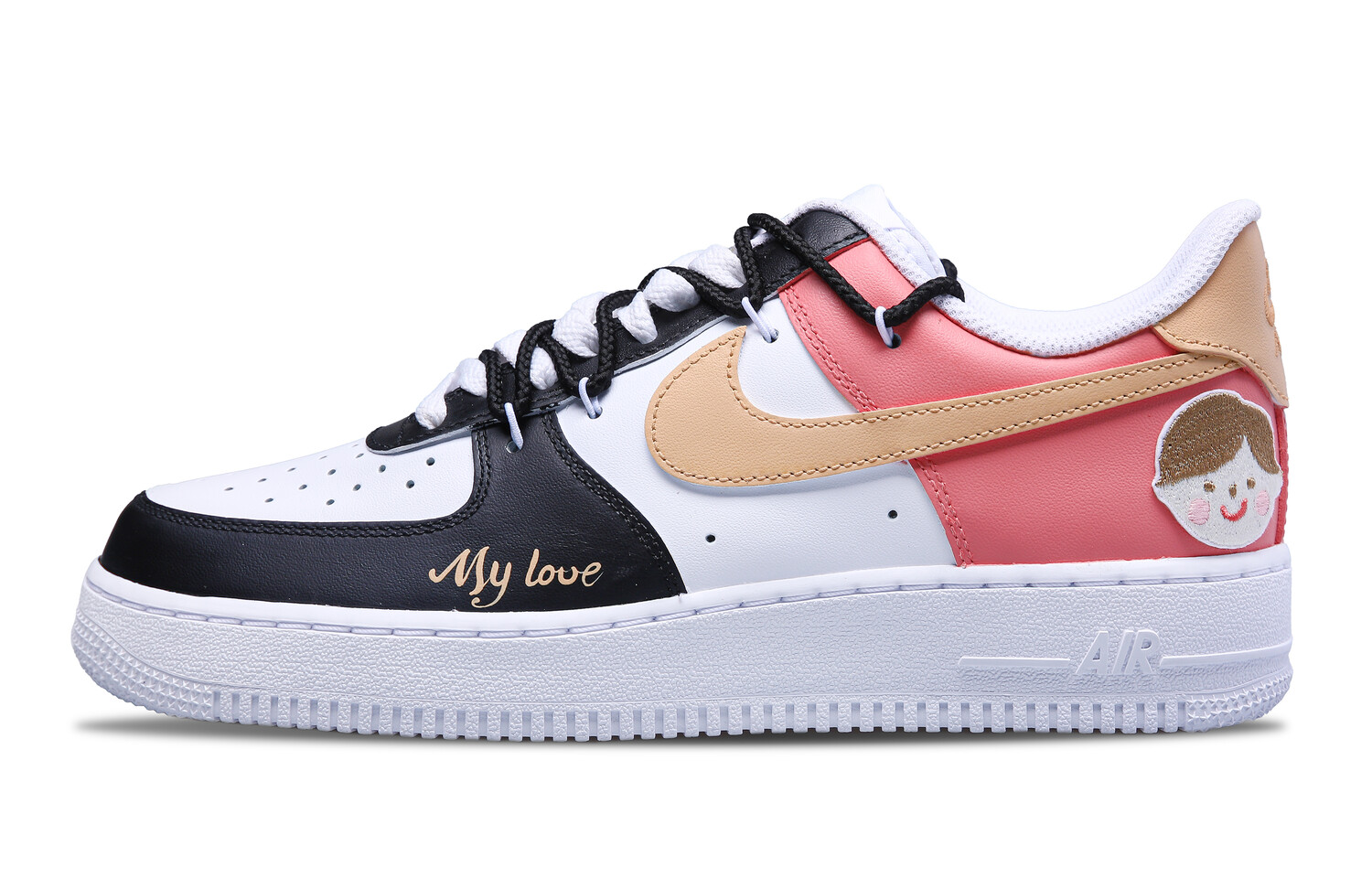 

Кроссовки Nike Air Force 1 Skateboarding Shoes Men Low-top White, розовый