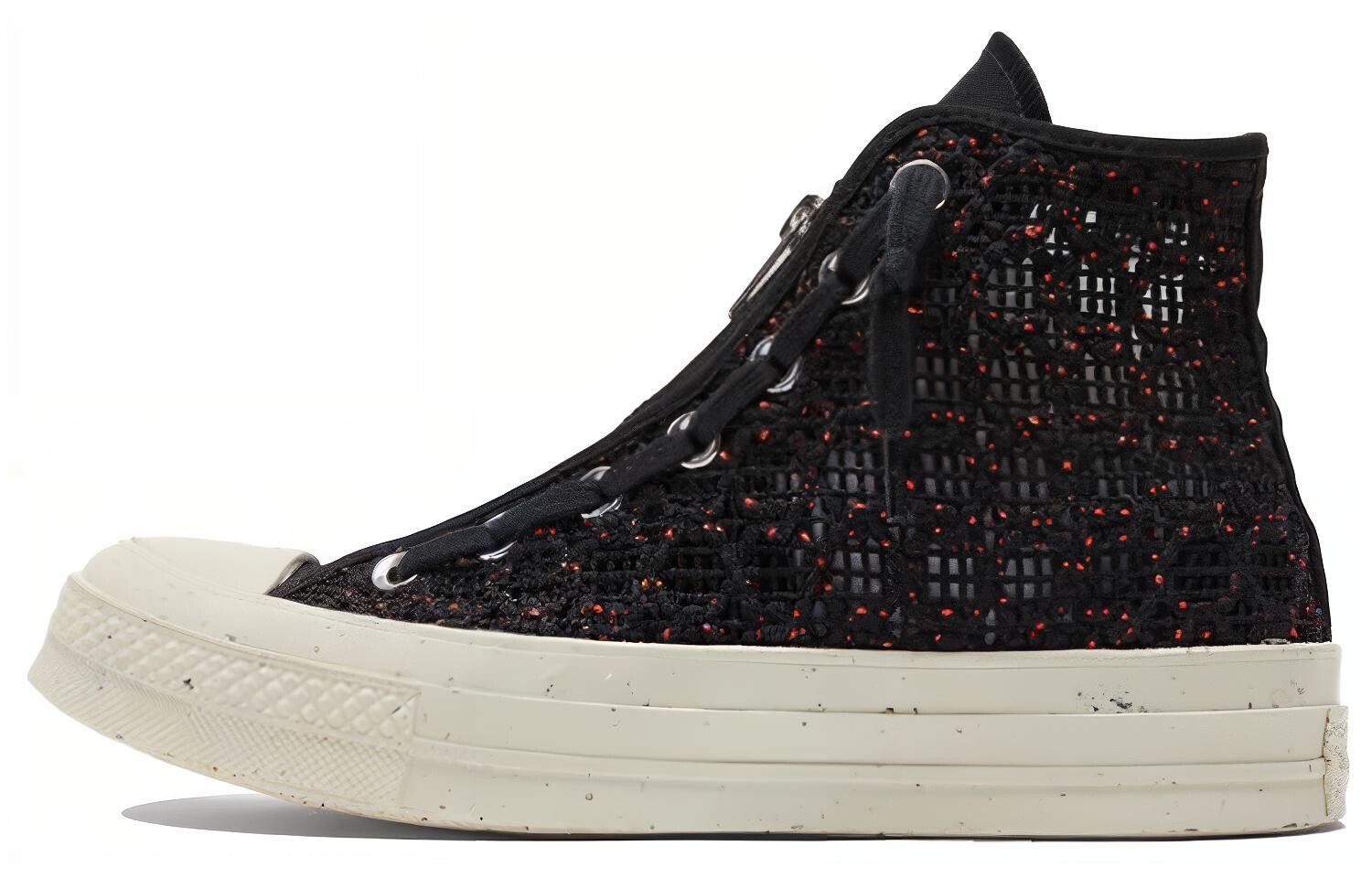

Кеды Converse Chuck Taylor All Star 70 Hi Speckled Black Crochet Women's