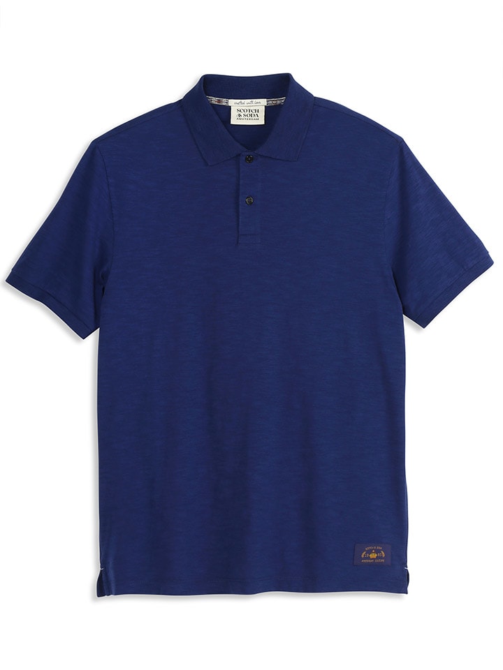 

Футболка поло Scotch & Soda, темно-синий
