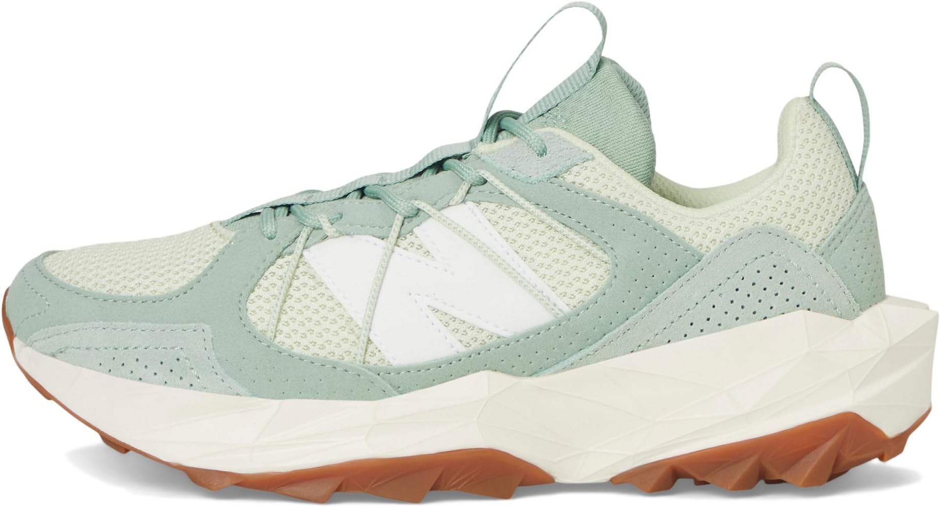 Кроссовки New Balance Tektrel, цвет Mosaic Green/Mineral/White — фото 4