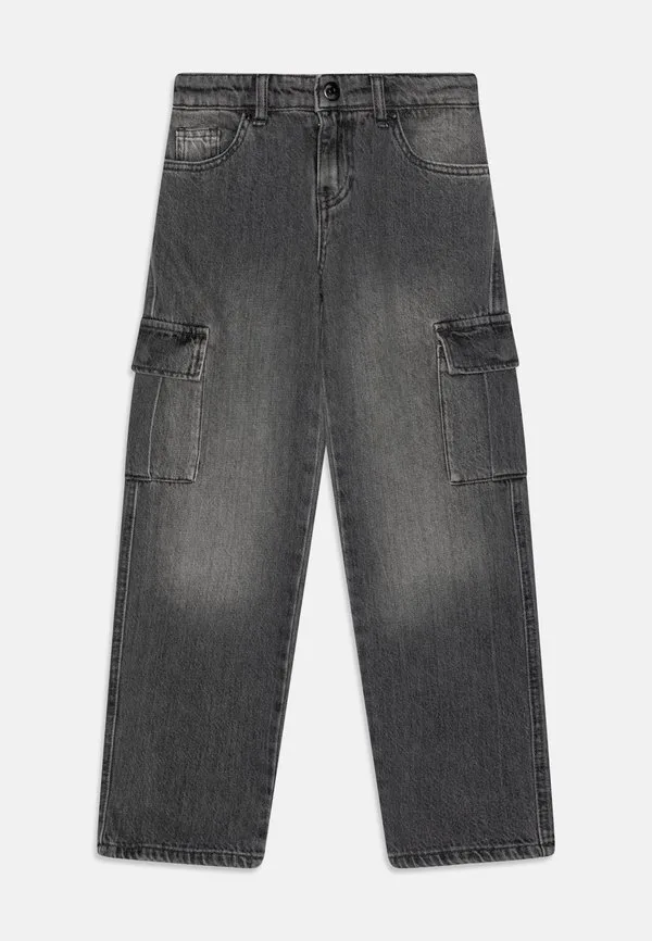 Джинсы kogharmony с короткими рукавами-морковками Only Girls, Dark Grey Denim