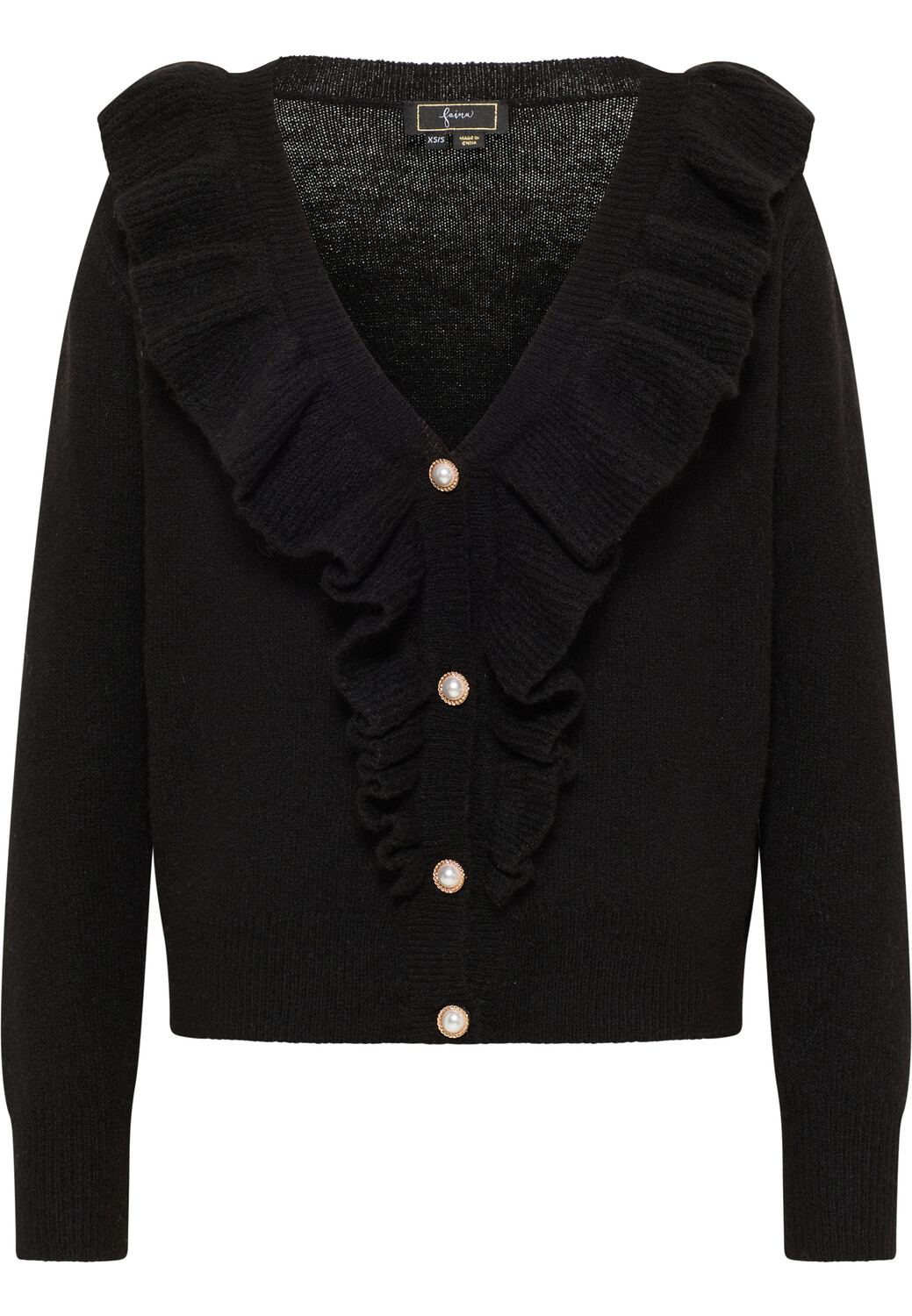 

Толстовка faina Strickjacke, черный