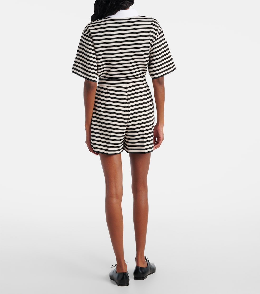 Орника полосатые шорты с высокой талией Max Mara, Riga 1x1 — фото 3
