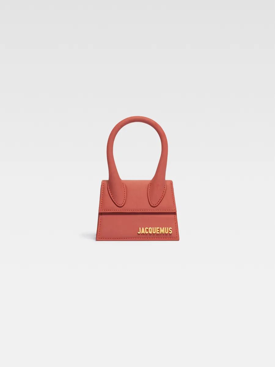 

Фирменная мини-сумочка Ле Чикито Jacquemus, темно-красный