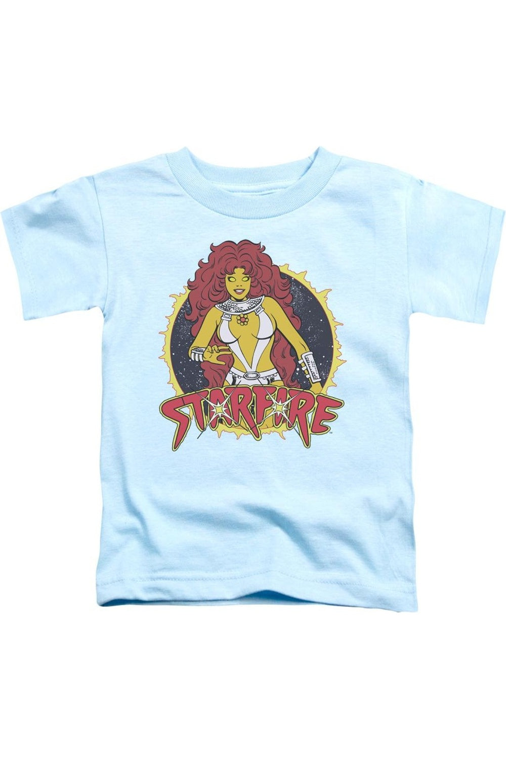 

Футболка с коротким рукавом DC Comics Starfire для малышей Gildan, светло-голубой