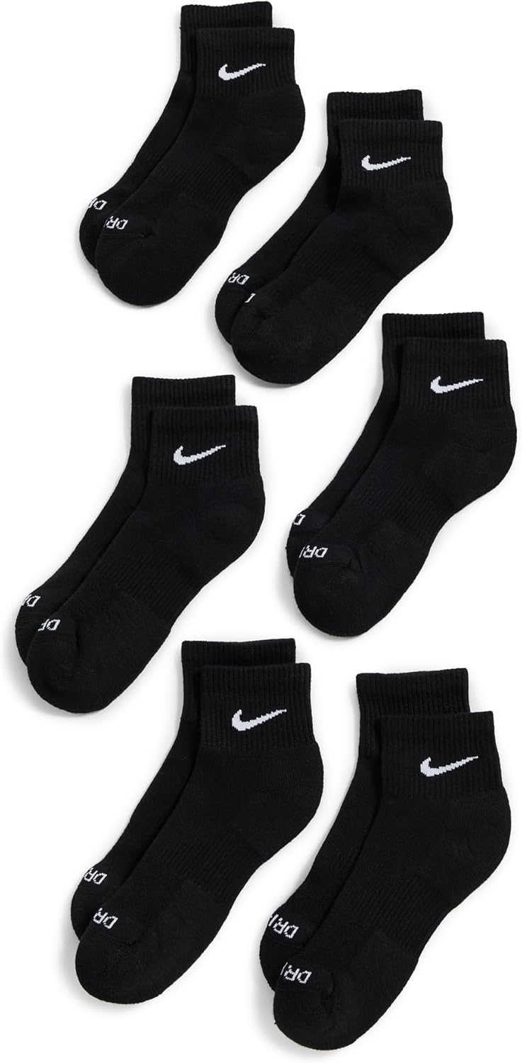 

Женские носки Nike Everyday Plus с мягкой обивкой, 6 пар, Black/White
