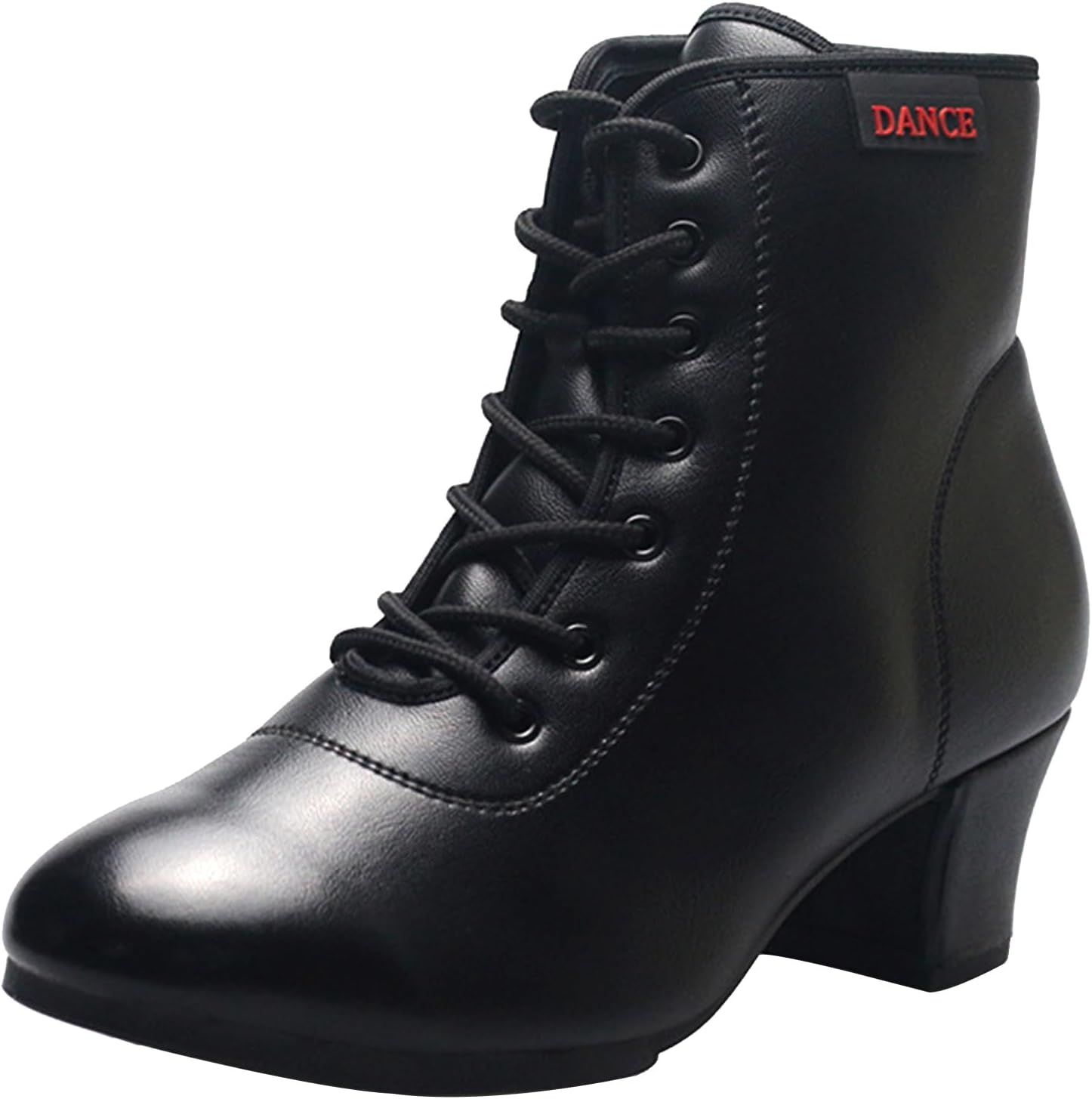 

Женские латинские танцевальные туфли с каблуком 5 см, на шнуровке, бальные танцевальные туфли, удобные и поддерживающие каблуки для сальсы, для практики и преподавания Hiuzylqx, черный