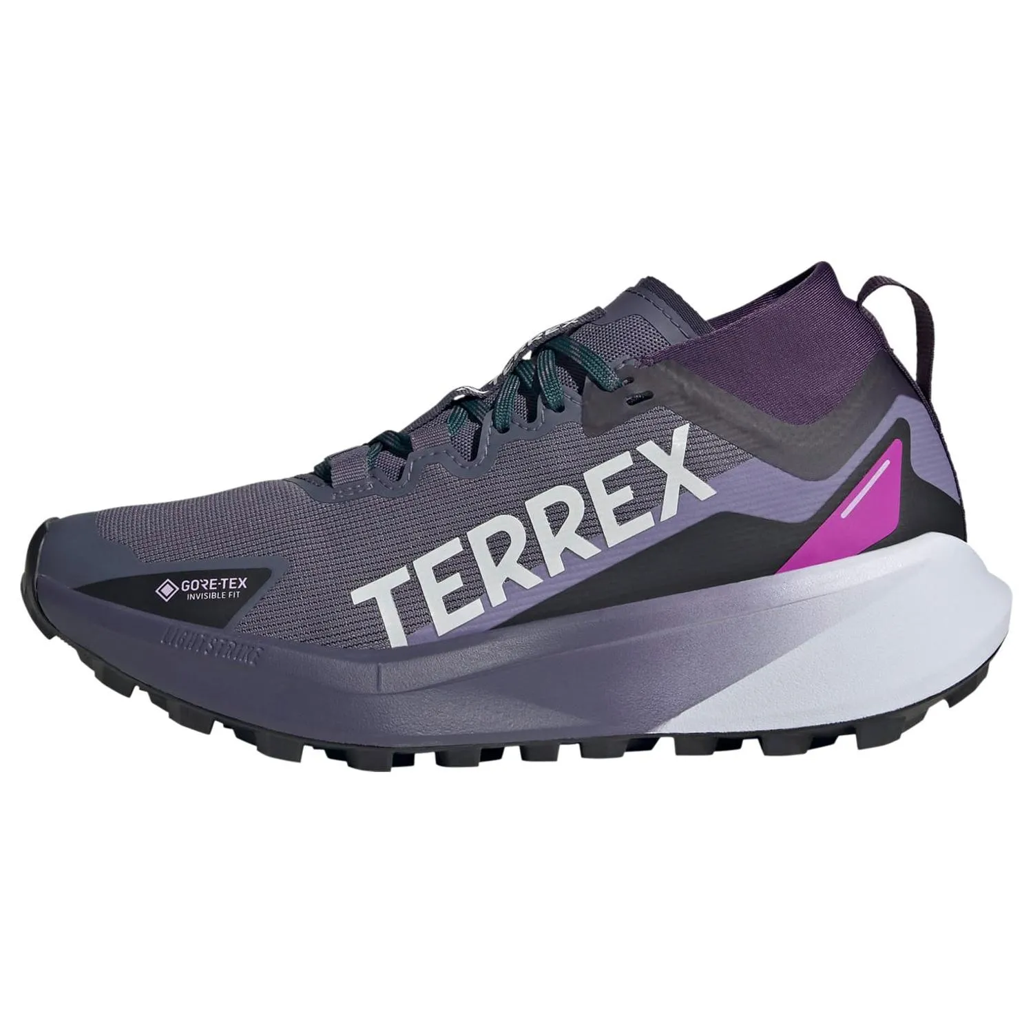 Женские кроссовки для трейлраннинга Terrex Agravic GTX adidas, Preloved Violet/White/Purple — фото 2