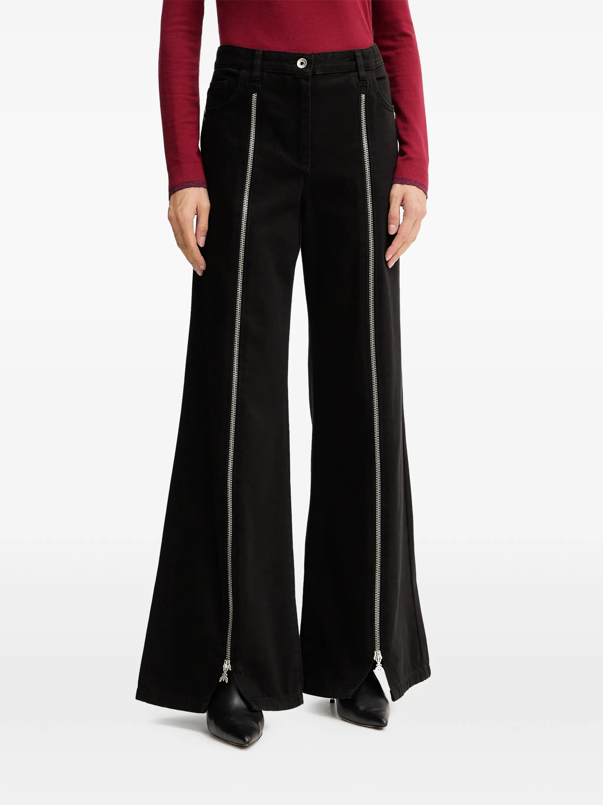 

Джинсы с молниями Patrizia Pepe, черный