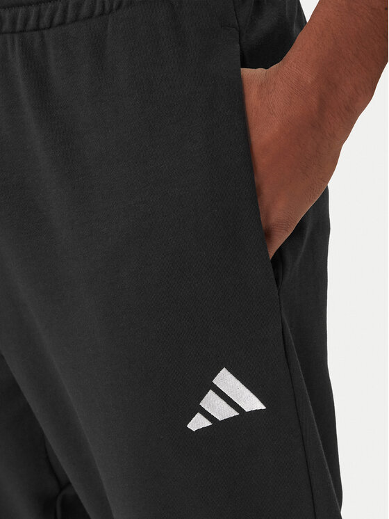 Спортивные брюки regular fit Essentials Feel Cozy JE3854 Adidas, черный — фото 4