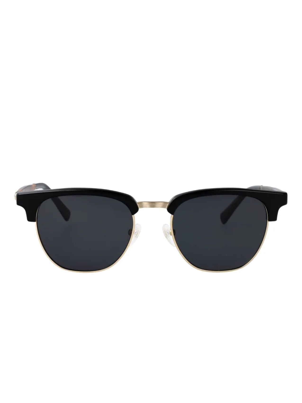 

Солнцезащитные очки Ferragamo Eyewear с золотой оправой, черный