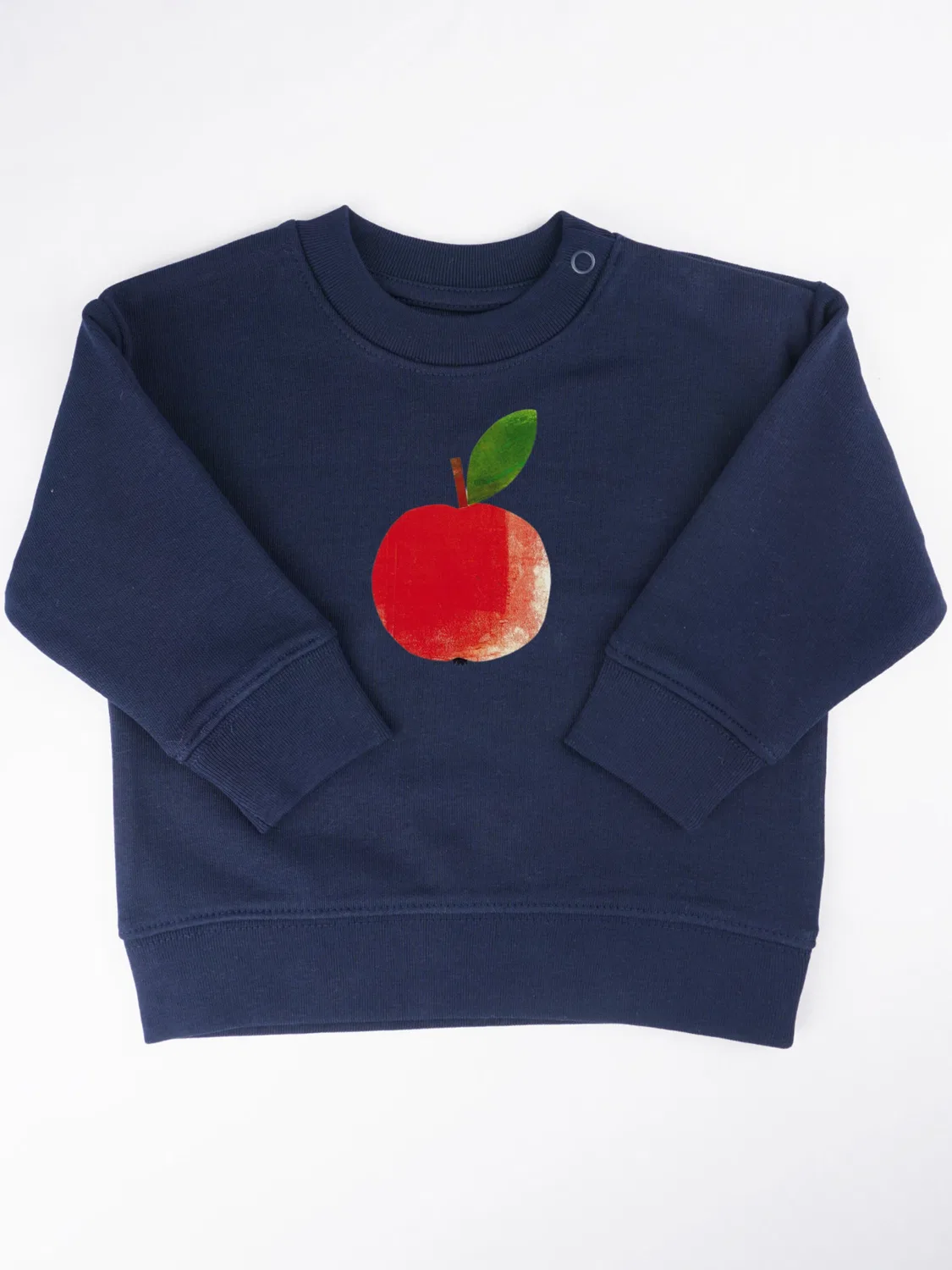 Свитер 'Meladi Kinder Baby-Свитер aus Biobaumwolle - Apfel auf Navy Blue' Meladi, Navy — фото 3