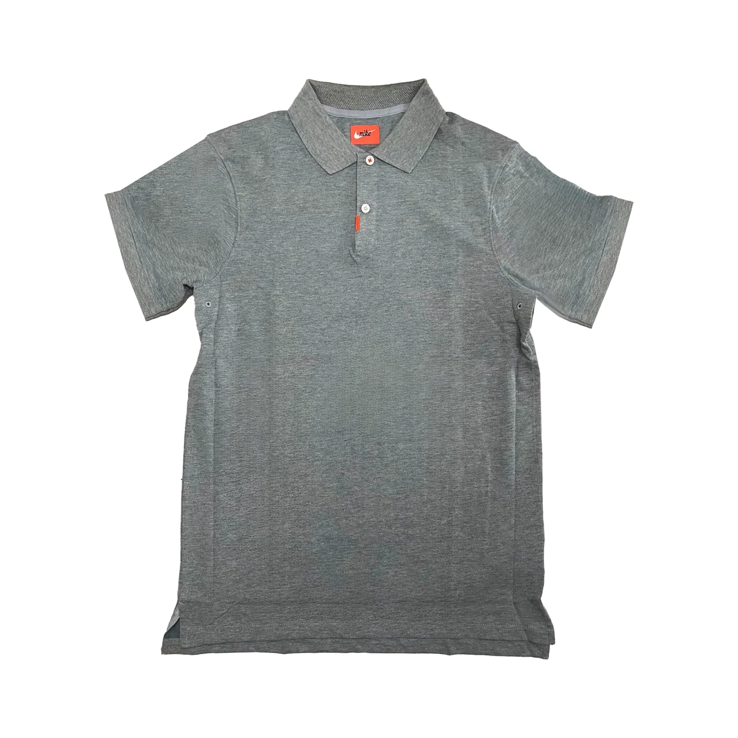 Поло унисекс серое поло с воротником прямой крой средней посадки Nike, Gray