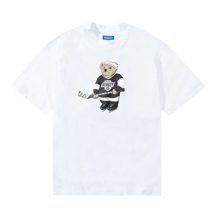 

Футболка Market Hockey Bear T-Shirt 'White', белый
