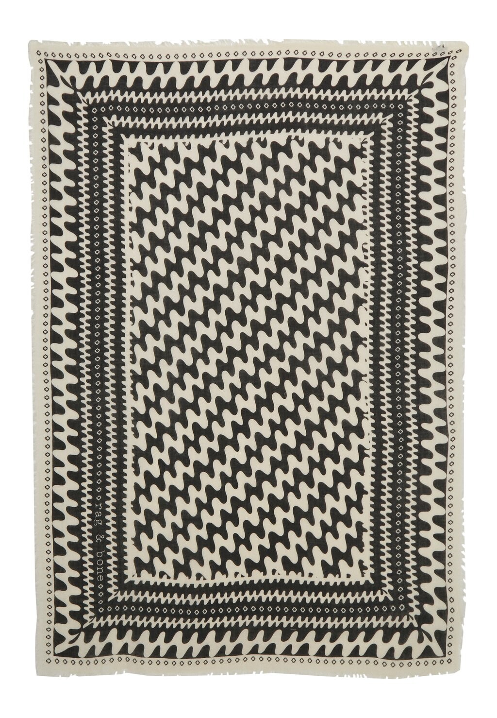 

Шарф ASTRA SCARF SWIGGLY rag & bone, цвет black