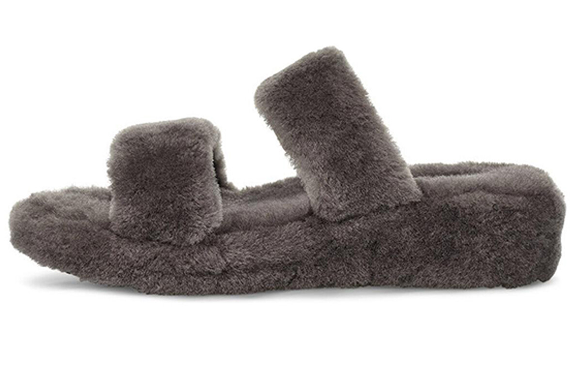Шлепанцы женские угольно-серые Ugg