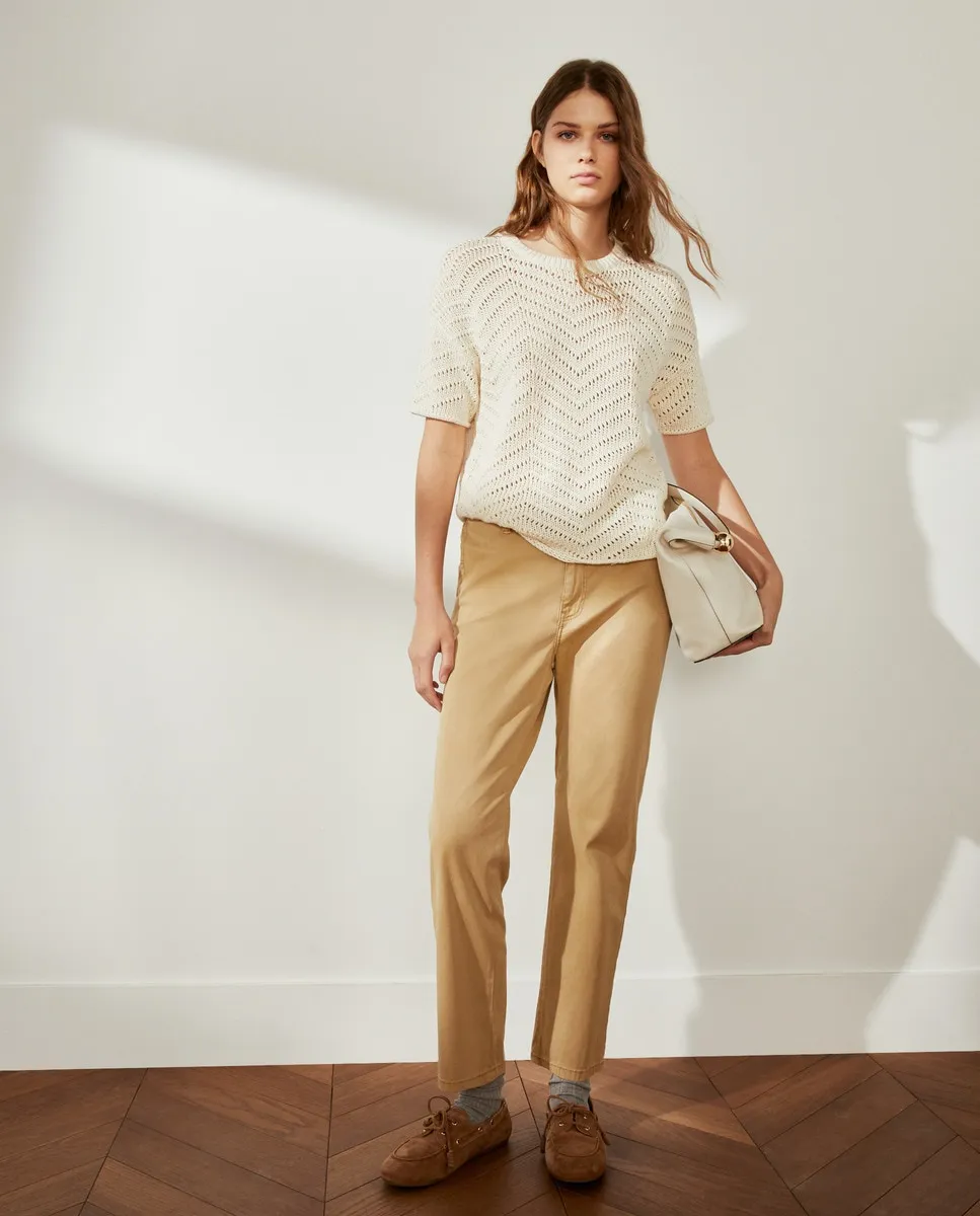 

Женские узкие брюки с пятью карманами Southern Cotton, бежевый