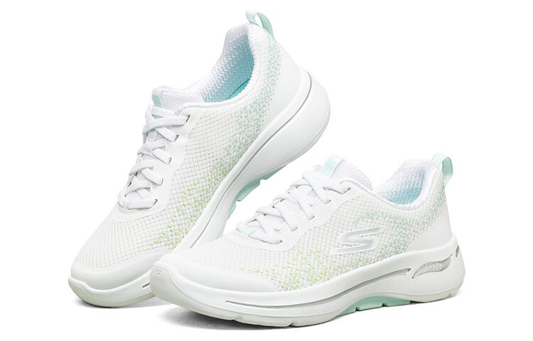 GO WALK Series Slip-on Shoes Women's Low-top Белый/Голубой Skechers — фото 3