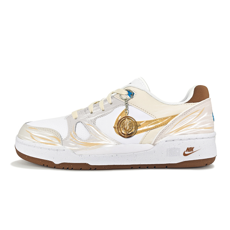 

Full Force Jin Ling низкие кроссовки для скейтбординга мужские белый золотой Nike, Jin Ling