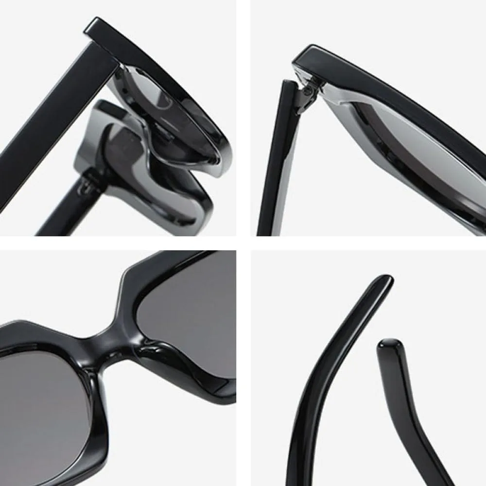 

Солнцезащитные очки «кошачий глаз» для женщин, тонированные прозрачные линзы, градиент. Мужские для активного отдыха, защита UV400, цвет Beige Light Brown