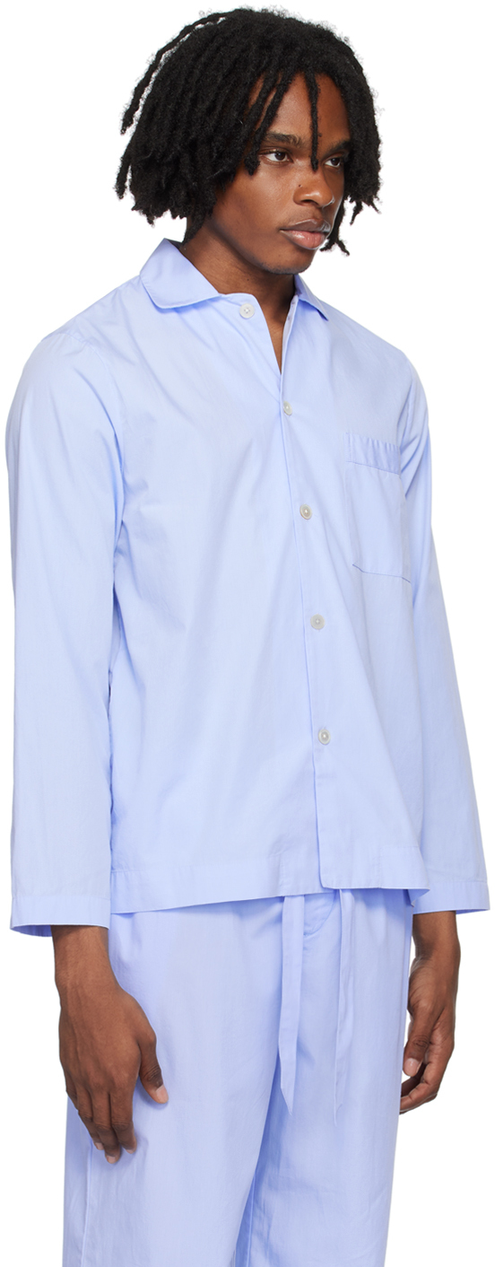 

Синяя пижамная рубашка с длинным рукавом Tekla, Shirt blue