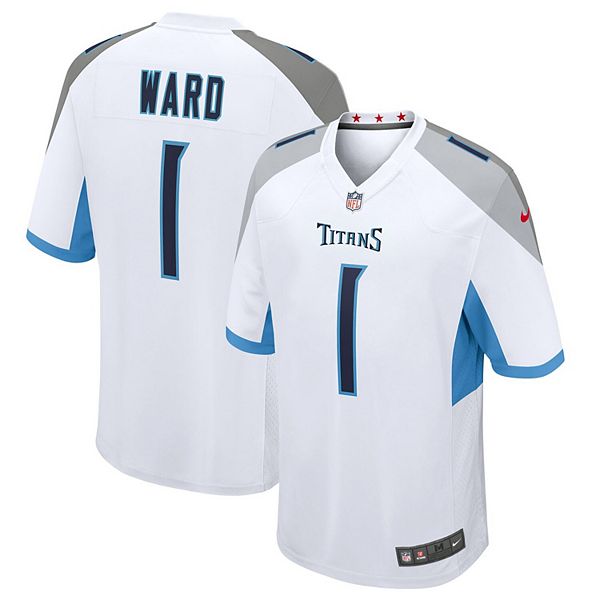 

Мужская игровая футболка Cameron Ward Tennessee Titans 2025 NFL Draft First Round Pick белого цвета Nike