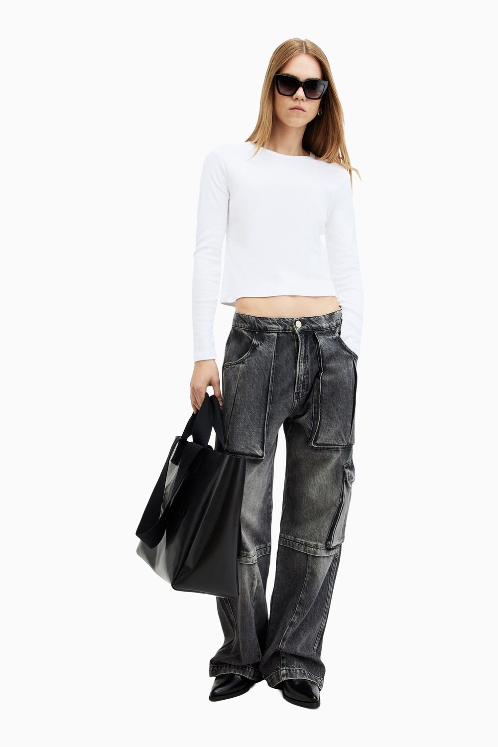 

Футболка с длинным рукавом Allsaints Stevie All Saints, белый