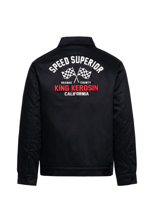 

Зимняя куртка в стиле рабочей одежды speed superior King Kerosin, черный