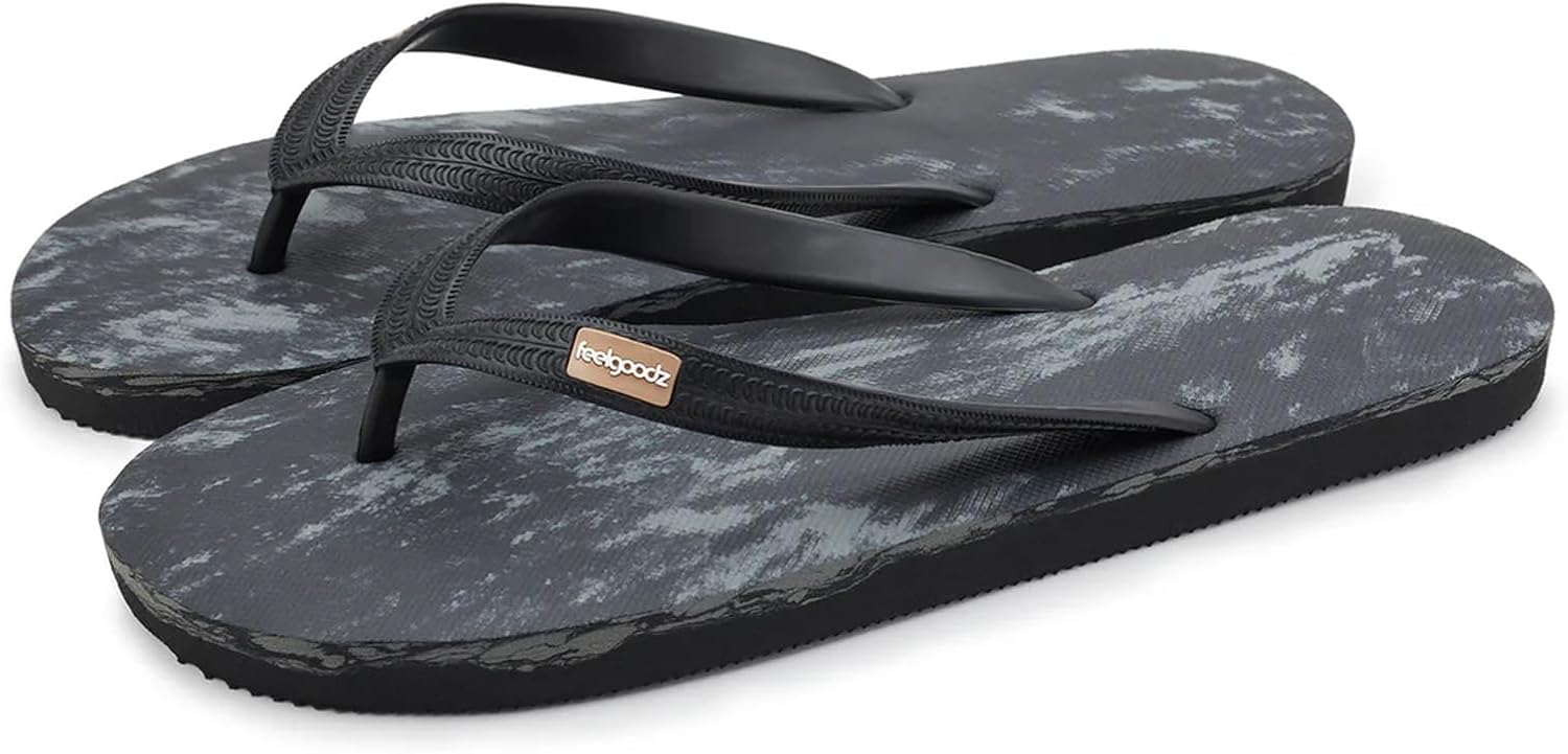 

Мужские классические резиновые шлепанцы Feelgoodz - водонепроницаемые, 100 натуральный резина и полностью веганские сандалии, сертифицированные по стандарту справедливой торговли, экологически чистые и ремесленно изготовленные, Kraken